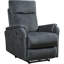 Fauteuil inclinable électrique moderne bleu avec chargeur USB