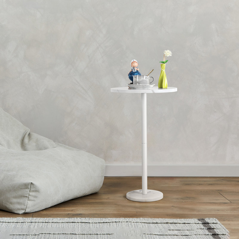 Ashay End Table, White