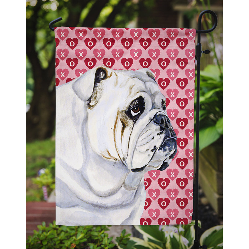 Drapeau de jardin Varastad, Bouledogue (blanc)