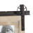 Brown Wooden 4 Slot Wall Photo Frame with Metal Accent, 18" x 1" x 18"