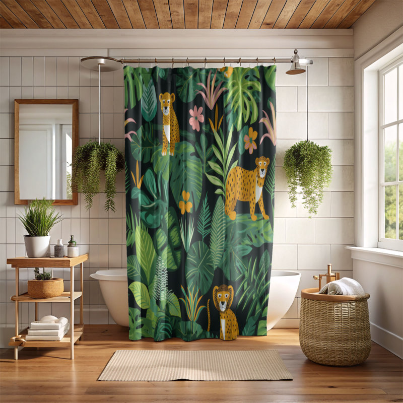 Rideau de douche Breccan, H 74 po x l 71 po