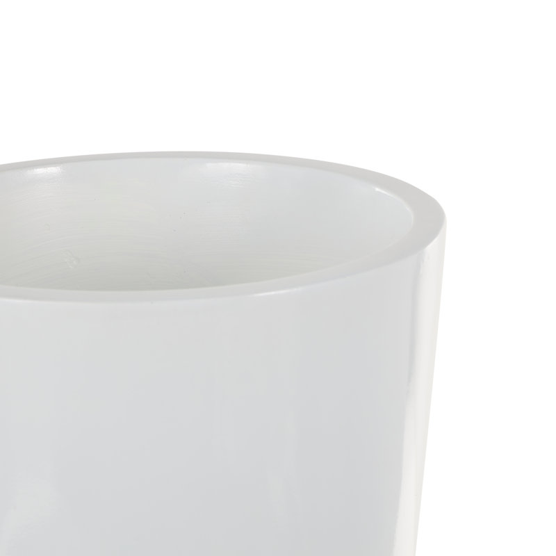 Vase décoratif en fibre de verre Cole and Grey, Blanc, H 36,2 po x l 15 po x P 15 po