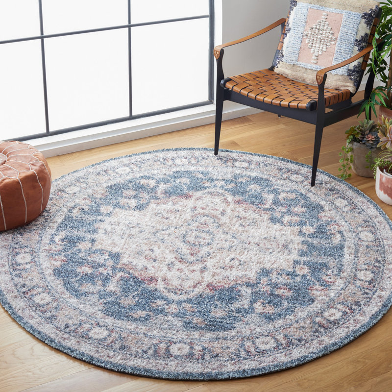 Buckleyjr Hand Tufted Performance Oriental Rug, Round 6'