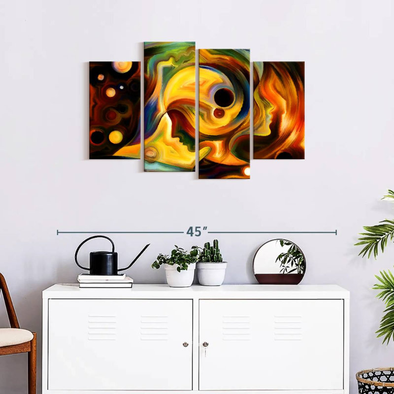 «Abstract Lady», reproduction d'art sur toile, H 22 po x l 36 po x P 1 po