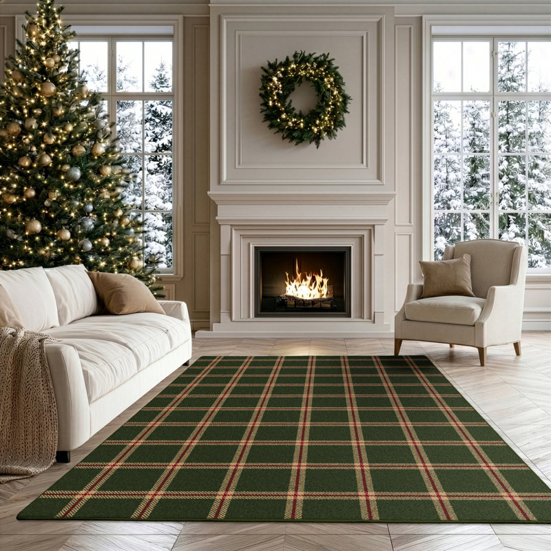 Tradition de Noël, 3'10"x5'4" Rectangle