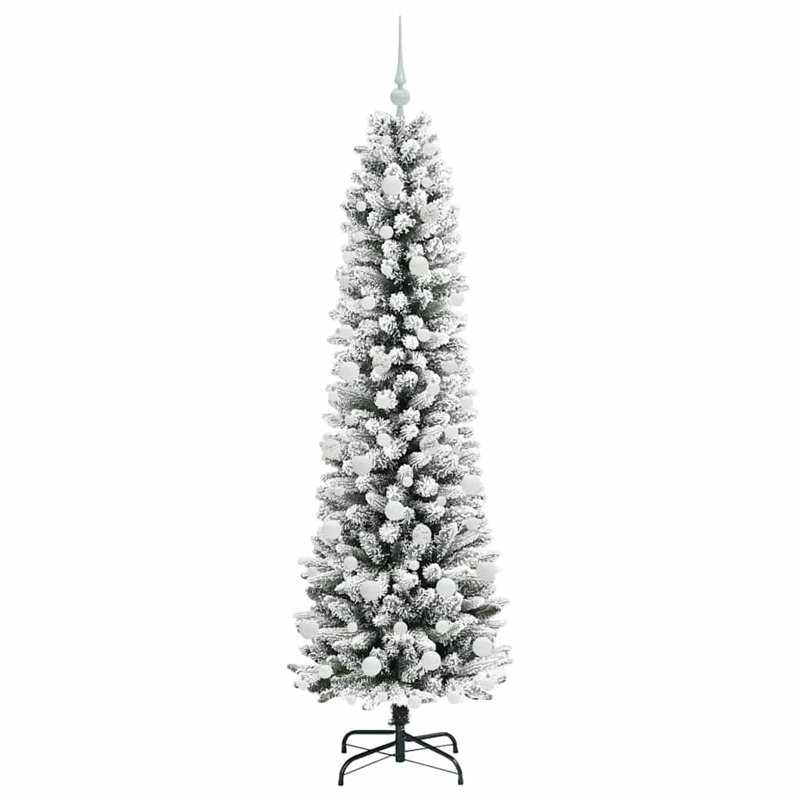 Artificial Christmas Tree with 300 LEDs, 5.91' H, White