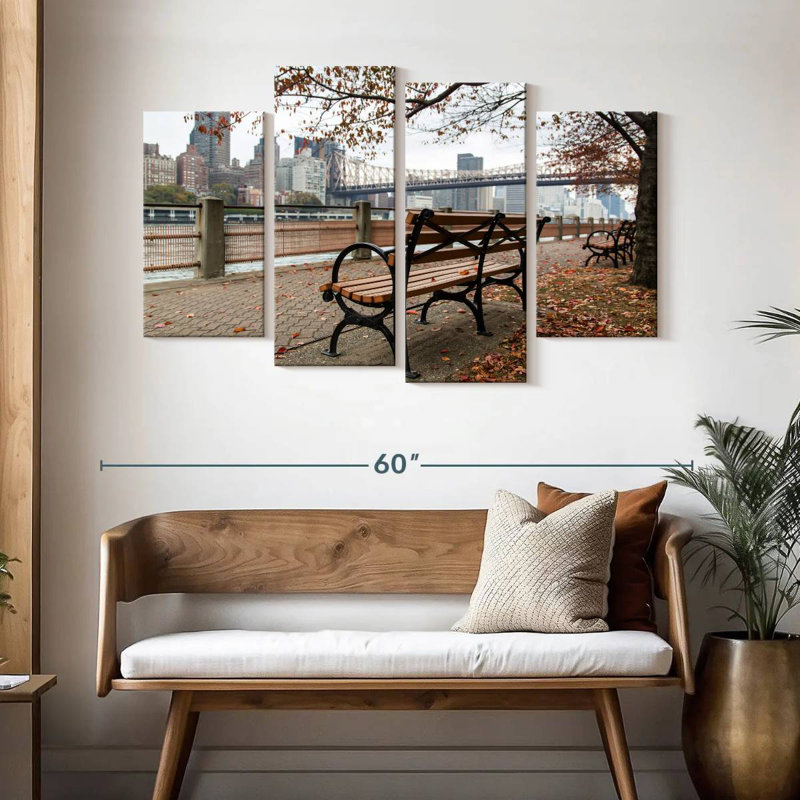 Sireci NYC Park Bench, 32" H x 52" W