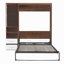 Lit escamotable double pleine grandeur avec armoire
