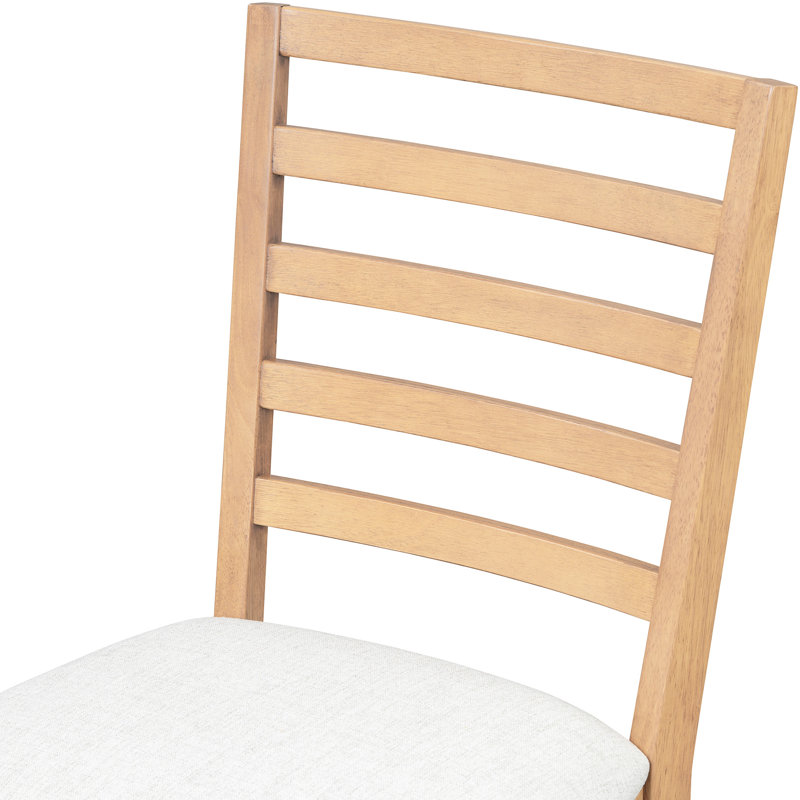 Table de salle à manger 5 pièces Retro Retro, extensible avec rallonge de 16 po et housses de chaise rembourrées Elegance 4, base à motif géométrique