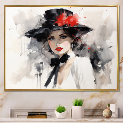 Rafid " Fashion Timeless Glamour Portrait II " Mixed Media Print