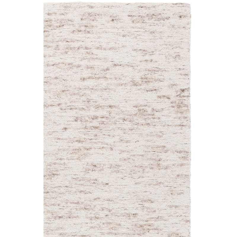 Wilridge Ebony Hand Tufted Wool/Cotton Abstract Rug in Ivory/Light Brown, Rectangle 8' x 10'