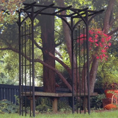 193 cm W x 66 cm D Steel in Black