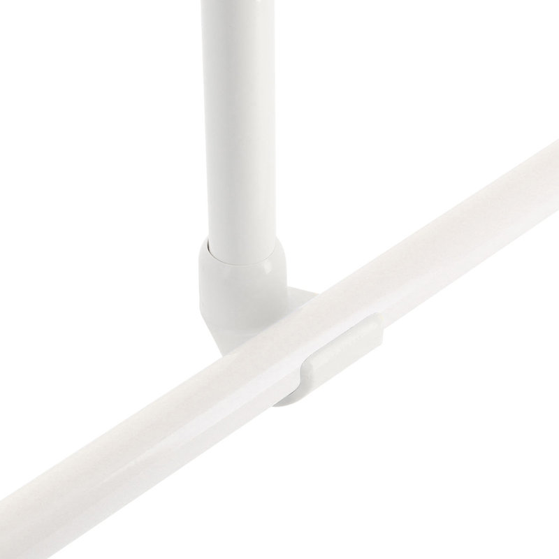 Tringle droite 24,3 po pour rideau de douche, Blanc