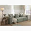 Modular 3-Seat Sectional Sofa, All-Foam Deep-Seat Couch With Textured Chenille Boneless, Low-Profile Modern Design, Compressed Shipping & Easy Setup, 111.02" W × 37.01" D × 23.62" H-Grey-482456223
