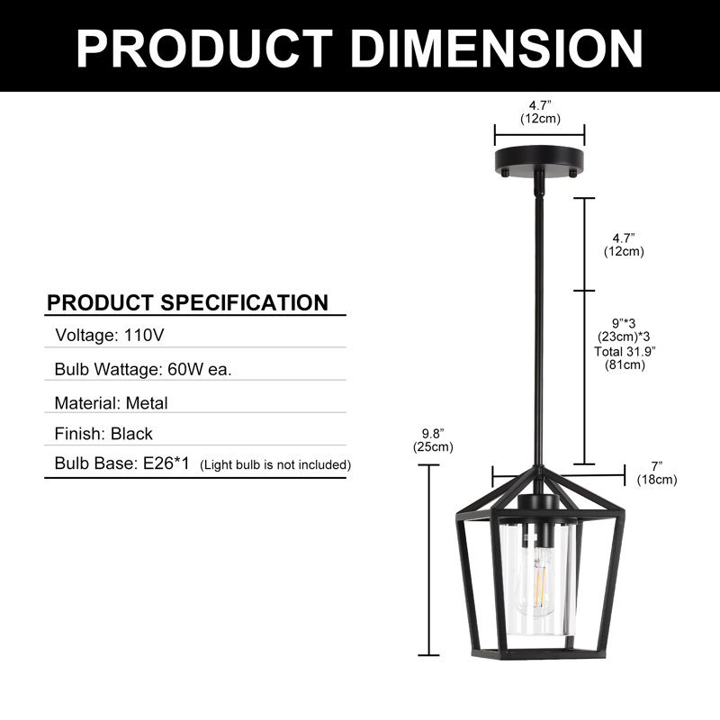 Bulk Geometric 1 - Light Pendant Kitchen Island Pendant Lighting