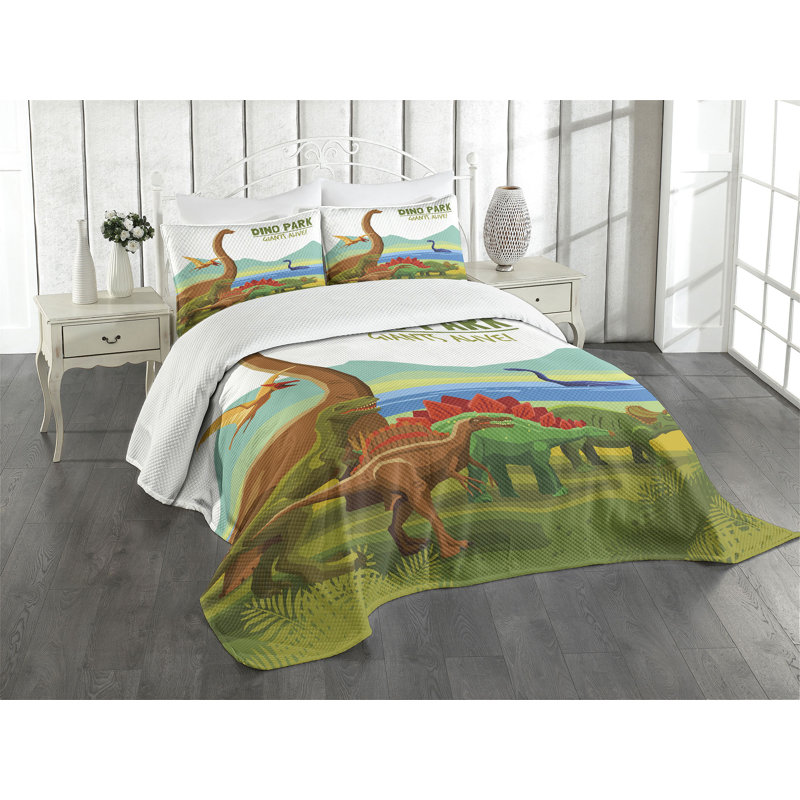 Multicolore Ambesonne, Très grand couvre-lit / couvre-lit + 2 taies déc