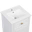 Meuble-lavabo autoportant avec lavabo, pieds en bois massif, tablette réglable, tiroir inclinable, boutons en alliage de zinc pour petits espaces-1336646300
