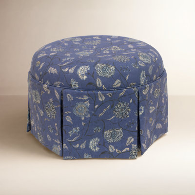 Manders 25" Cotton Ottoman