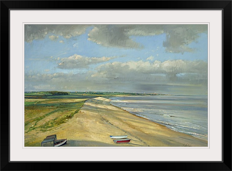 «Martineau Shadowed Crescent, Dunwich» par Timothy Easton, reproduction d'art, H 24 po x l 32 po x P 1 po, Cadre noir