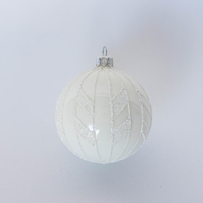Ornement en forme de lignes en forme de boule de neige