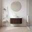 Meuble-lavabo flottant mural 30 po avec lavabo rond en céramique à motif de pierre et tiroir-1149528707