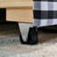 Lit de jour confortable à carreaux vichy, format double, avec lit gigogne simple, tissu en lin, adorable motif ondulé, port USB et sans sommier requis.-471457501