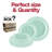 Turquoise Vintage Round Disposable Plastic Dinnerware Value Set - 120 Sets