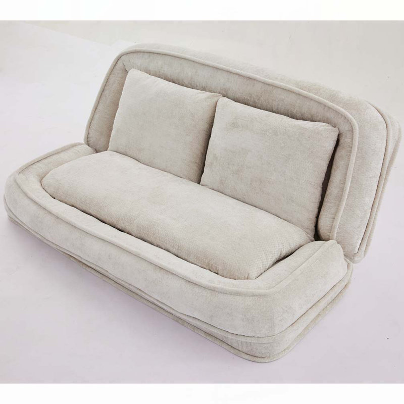 Lit double pour chien avec canapé réglable, Beige
