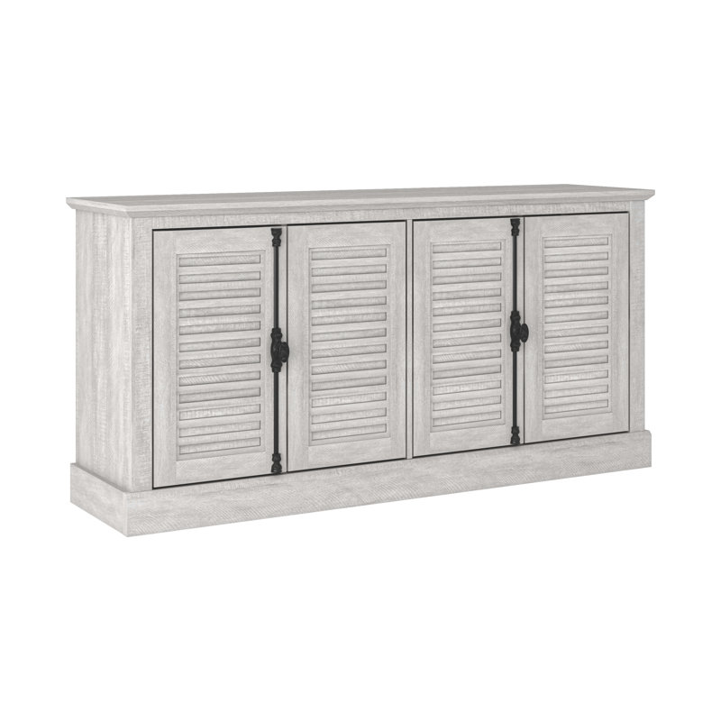 Malyha Louvered 4 Door Tv Stand