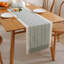 Chemin de table en polyester avec pompon-1486711899