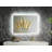 Bathroom Mirror with Led Lights, Anti-Fog, Wall Mounted, Dimmable, Horizontal/Vertical-1928911518