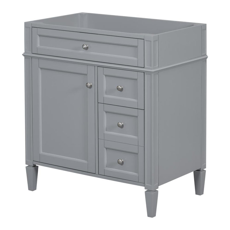 Bathroom Vanity Without Sink (Gray)