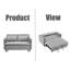 Causeuse moderne en velours-496164067