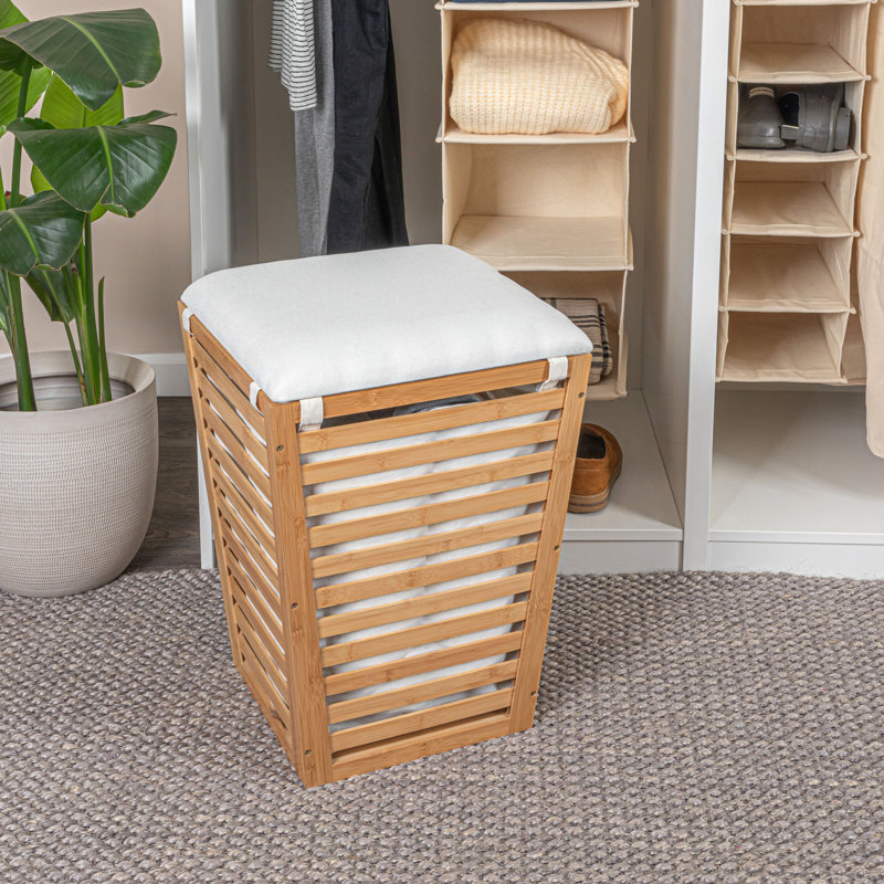 Darcy Bamboo Laundry Hamper