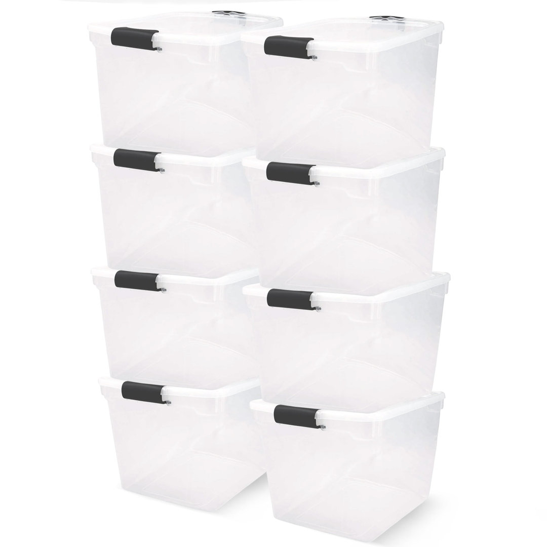 Homz Plastic Storage Tub & Tote (Set of 2) Homz