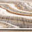 8' Cream And Beige Abstract Runner Rug