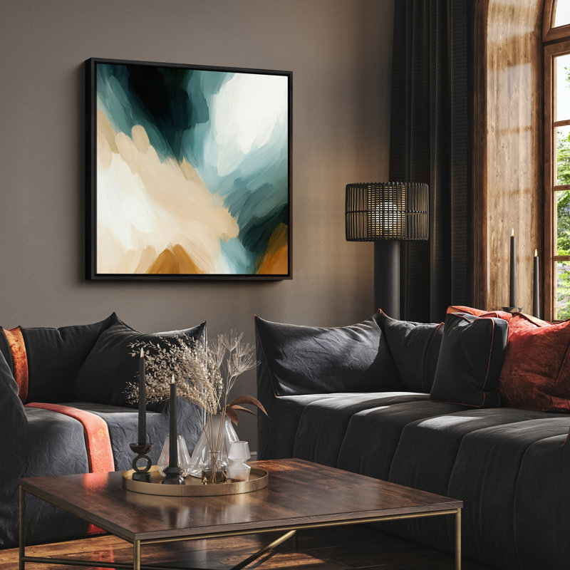 Art mural encadré, rétro, antique et classique pour chambre à coucher - 16 po x 16 po, Noir, H 16 po x l 16 po