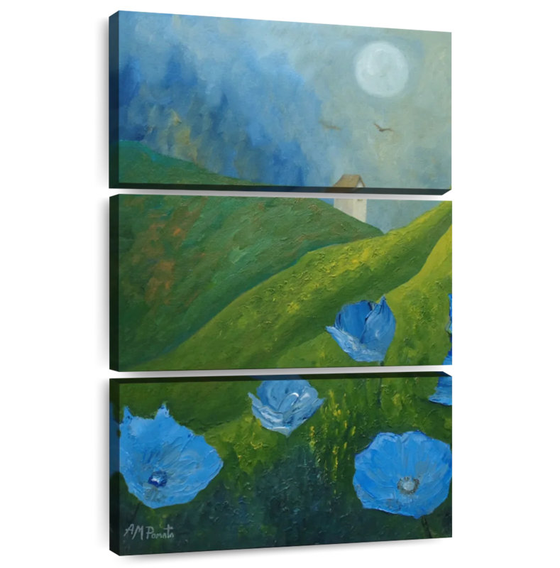 Alvord Blue In The Fields, 65" H x 42" W