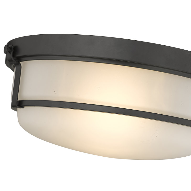Arlson 2-Light Flushmount Ceiling Light Matte Black, Matte Black