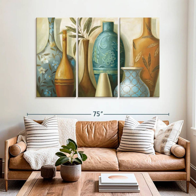 Senne Blue Morocco, 42" H x 65" W