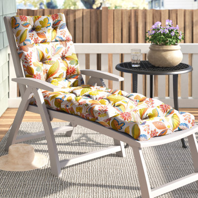 Coussin de chaise longue d'extérieur capitonné Shipton