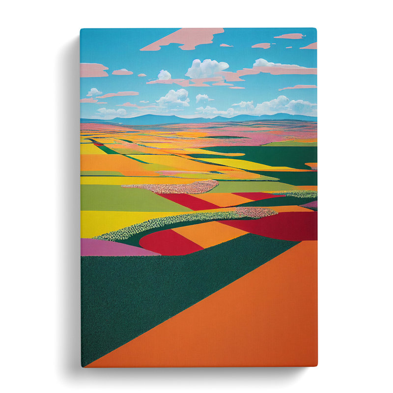 Comburg Spring Landscape Painting Vol.1 - Wrapped Canvas Print, 50cm H x 35cm W