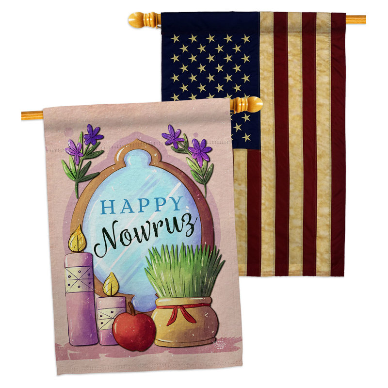 Double Sided 40'' H x 28'' W Polyester House Flag