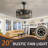 20 Inch Caged Ceiling Fan With Lights