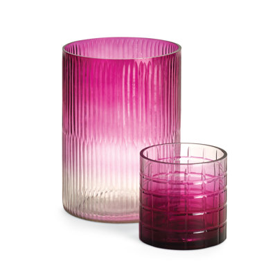 Ensemble de 2 porte-ouragans en verre 2 pièces