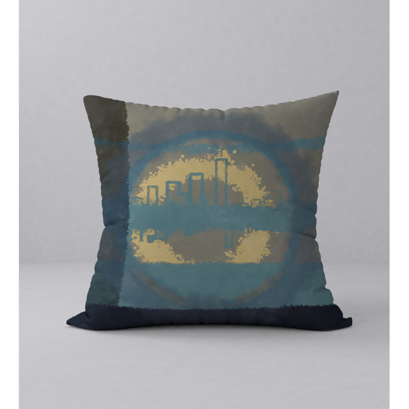 Housse de coussin carrée Chillon/insert, H 18 po x l 18 po