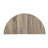 Natural Oak & Gray Console Table - Half-moon Shape And Practical Storage Elegant