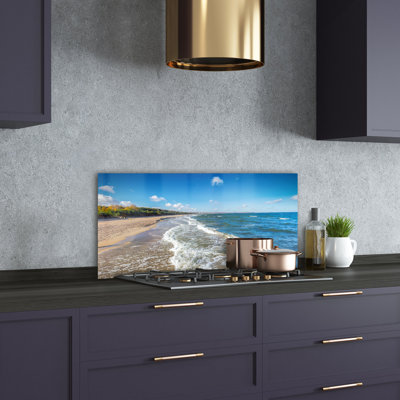 50cm W x 100cm L Glass Peel and Stick Panel
