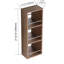 Armoire de rangement murale à miroir ouvert de 10 po avec tablettes de rangement à 3 niveaux Brielle
