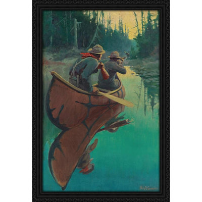 Chasseurs dans un canot